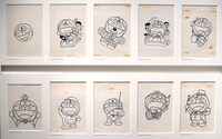 「ドラえもん×コロコロコミック 40周年展」の様子。(c)Fujiko-Pro