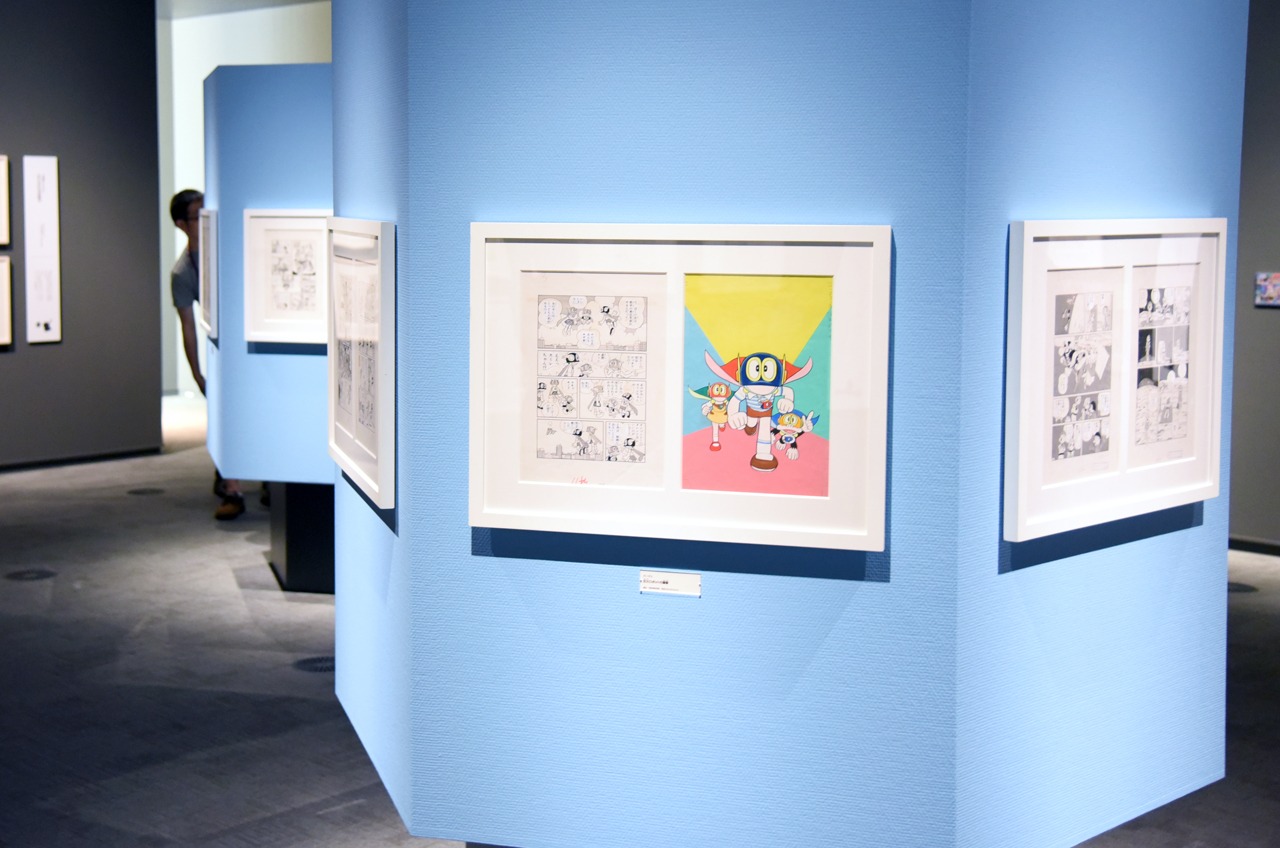 「ドラえもん×コロコロコミック 40周年展」の様子。(c)Fujiko-Pro