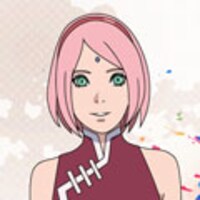 サクラのキャラクターイラスト。