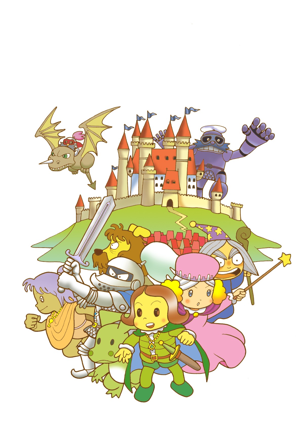 「ポポロクロイス物語 決定版」1巻表紙イラスト。