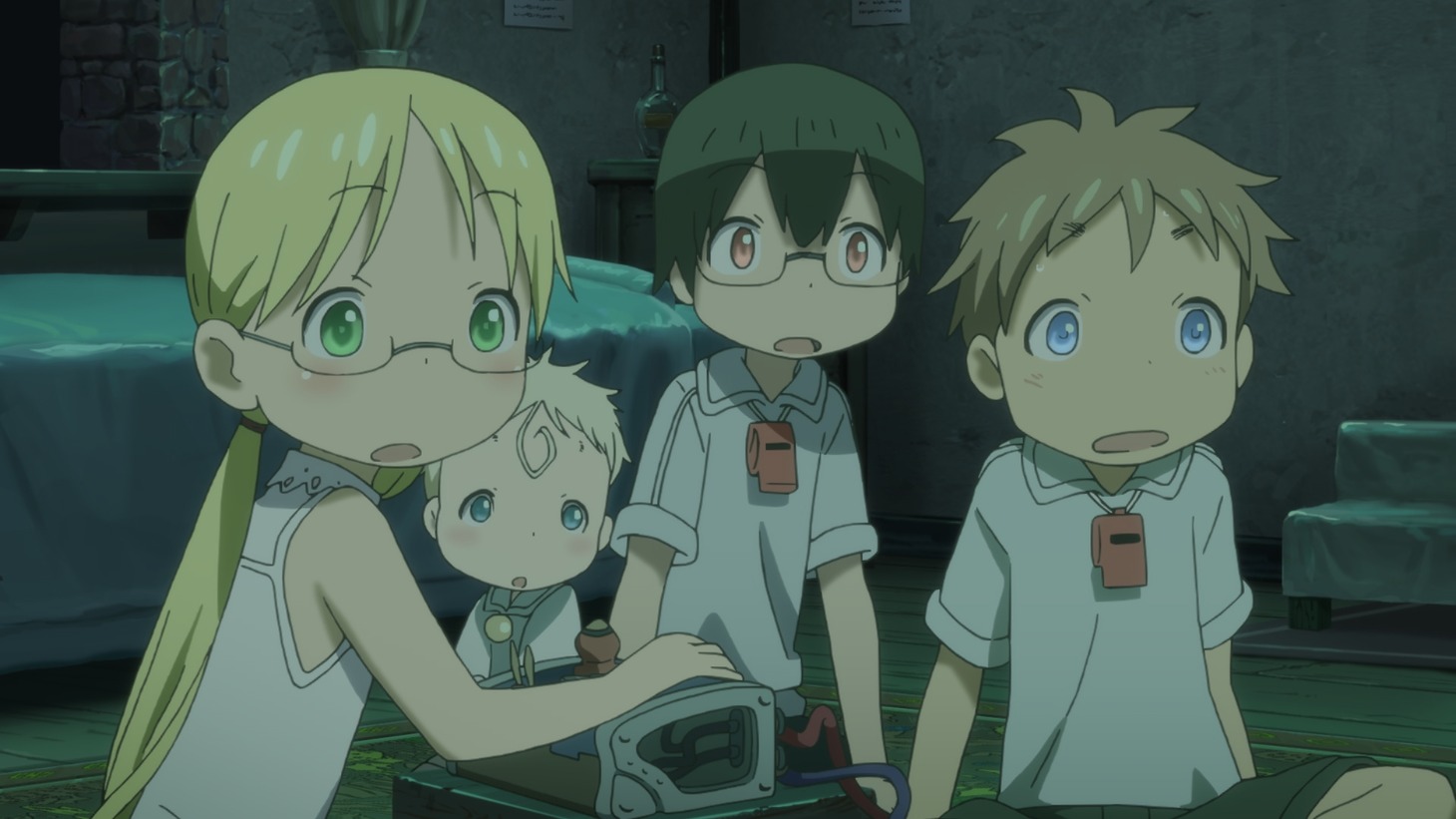 アニメ「メイドインアビス」の場面写真。
