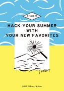 「HACK YOUR SUMMER WITH YOUR NEW FAVORITES」メインビジュアル
