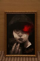 石田スイが描き下ろした金木研のイラスト。