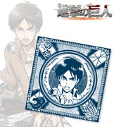 アニメ「進撃の巨人」をモチーフにしたバンダナ（エレン）。