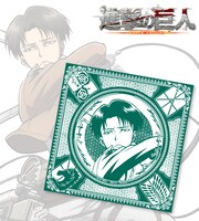 アニメ「進撃の巨人」をモチーフにしたバンダナ（リヴァイ）。