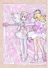 麻宮騎亜が描き下ろした、「コレクター・ユイ DVD BOX 1」のジャケットイラスト。