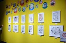 「創刊50周年記念 週刊少年ジャンプ展VOL.1 創刊～1980年代、伝説のはじまり」の様子。(c)ゆでたまご