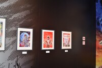 「創刊50周年記念 週刊少年ジャンプ展VOL.1 創刊～1980年代、伝説のはじまり」の様子。(c)武論尊・原哲夫／NSP 1983