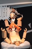 「創刊50周年記念 週刊少年ジャンプ展VOL.1 創刊～1980年代、伝説のはじまり」の様子。(c)ゆでたまご