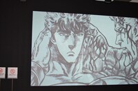 「創刊50周年記念 週刊少年ジャンプ展VOL.1 創刊～1980年代、伝説のはじまり」の様子。(c)武論尊・原哲夫／NSP 1983