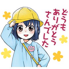 LINEスタンプ「老女的少女ひなたちゃん」メイン画像