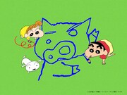 「クレヨンしんちゃん オラのRAKUGAKI部屋 supported by Pentel」告知ビジュアル