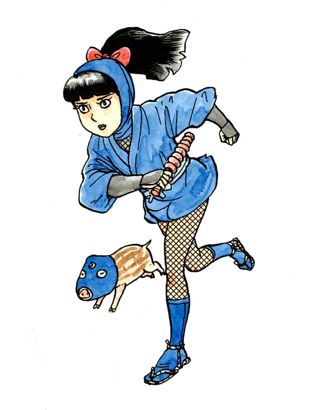 「忍風！ 肉とめし」カット (c)吉田戦車／小学館