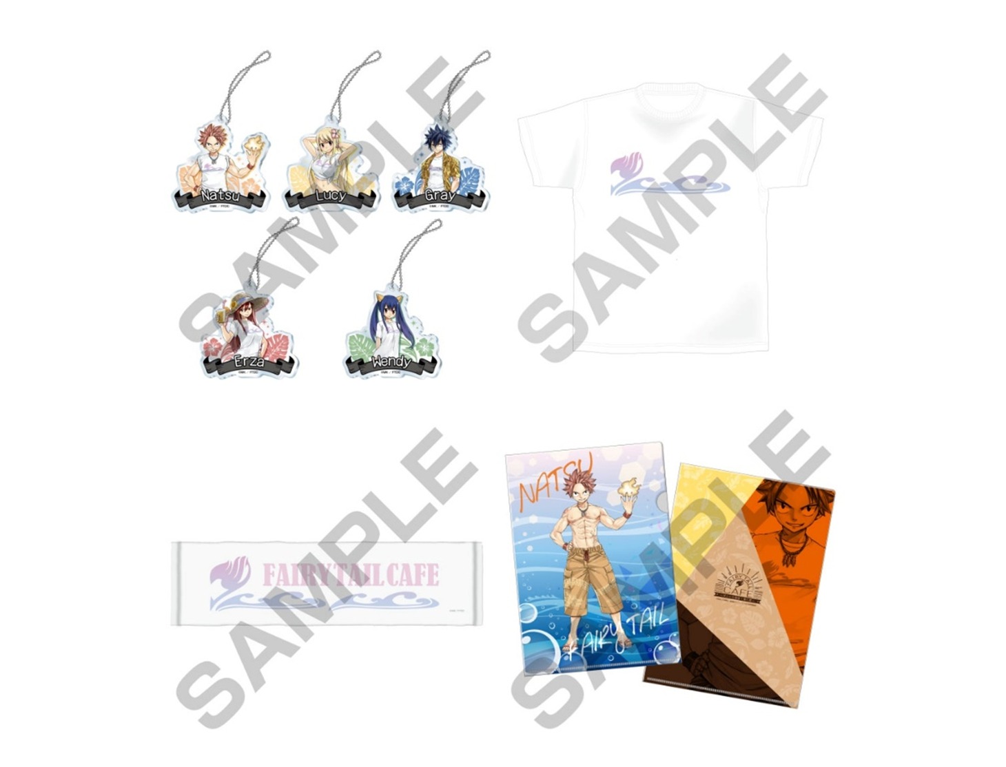 「FAIRY TAIL CAFE～ギルド出張版！海の家～」会場限定グッズ。