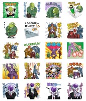 LINEスタンプ「ドラゴンボールZ　理想の部下ギニュー特戦隊」より。