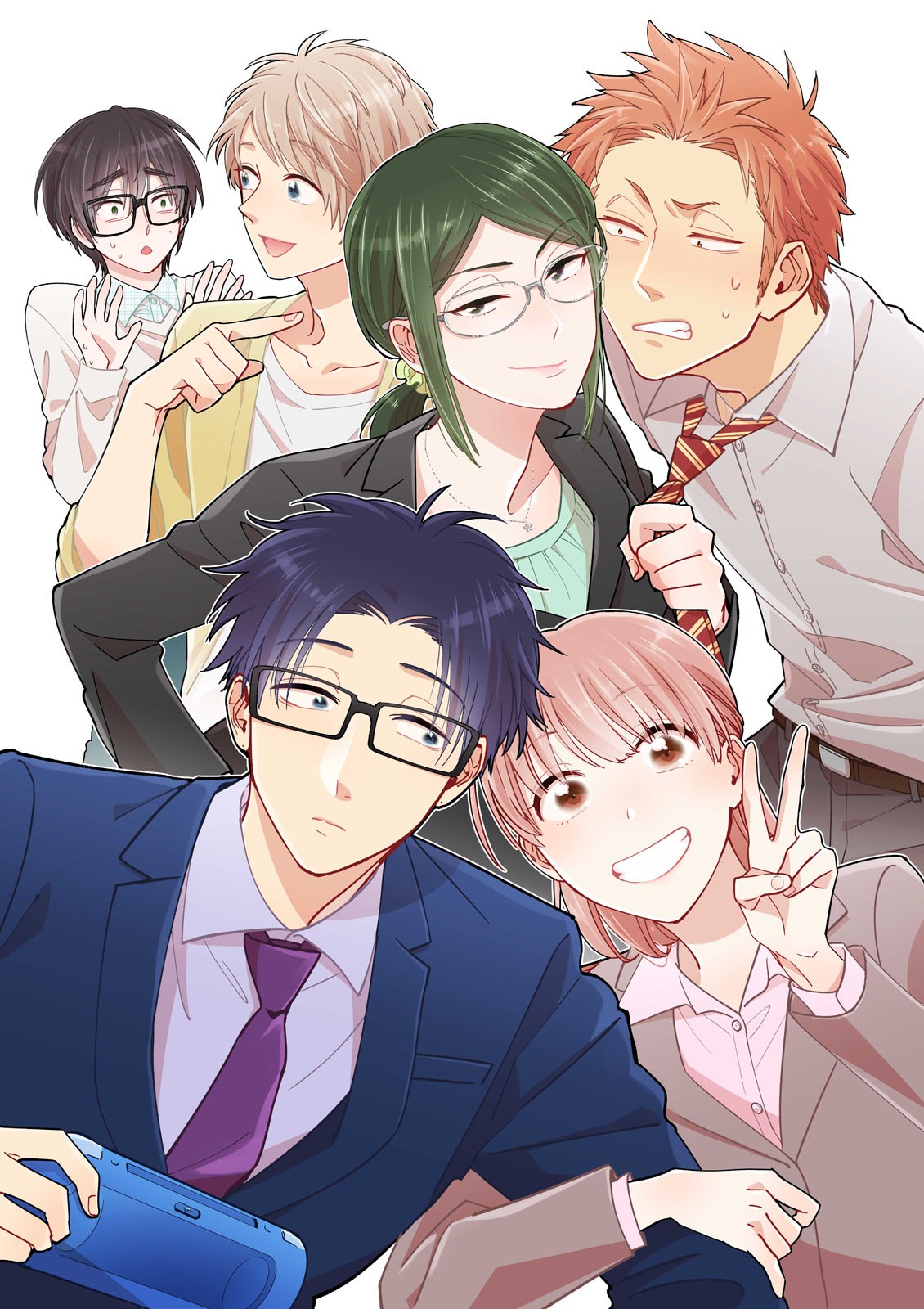 ふじたによる、テレビアニメ化記念の描き下ろしイラスト。