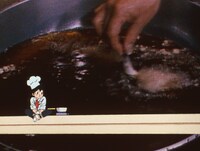 アニメ「ミスター味っ子」のオープニング映像より。