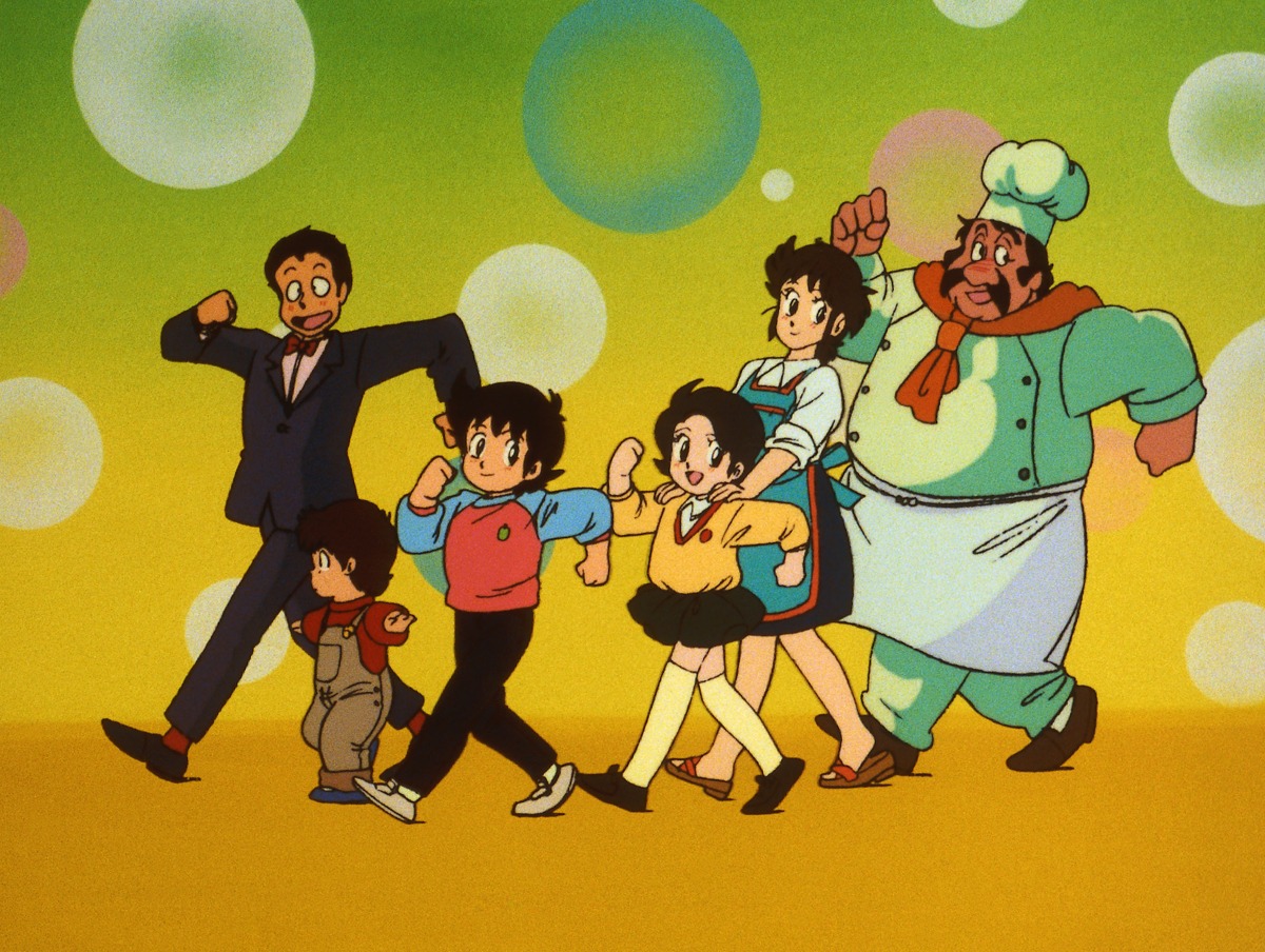 アニメ「ミスター味っ子」のオープニング映像より。