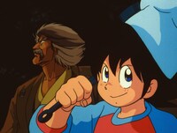 アニメ「ミスター味っ子」のオープニング映像より。