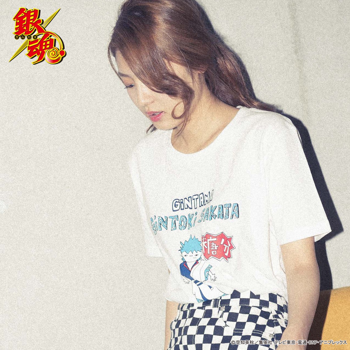 Tシャツの着用イメージ。
