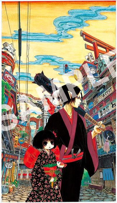 「江口夏実氏直筆サイン入り『鬼灯の冷徹』カラー複製原画」(c)江口夏実／講談社