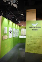 特別企画展「ログギャラリー」より、「GreeeeN　Island」。