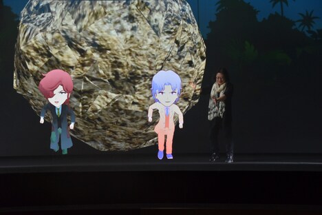 聖唐人、速水真澄に大岩をぶつける美内すずえ。