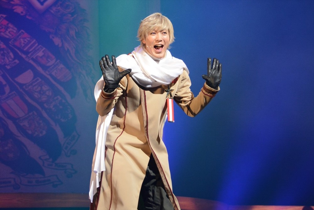 ミュージカル「ヘタリア～in the new world～」ゲネプロより、山沖勇輝演じるロシア。