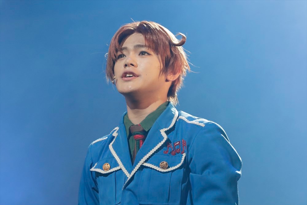 ミュージカル「ヘタリア～in the new world～」ゲネプロより、長江崚行演じるイタリア。