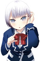 香坂秋穂（CV：悠木碧）の原作ビジュアル。