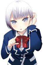 香坂秋穂（CV：悠木碧）の原作ビジュアル。