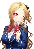 西城梨奈（CV：山田奈都美）の原作ビジュアル。