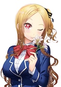 西城梨奈(CV:山田奈都美)の原作ビジュアル。