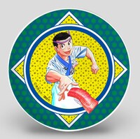 「将太の寿司」とがってん寿司とのコラボによる回転寿司皿。