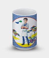 「将太の寿司」とがってん寿司とのコラボによる湯呑み。