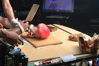 手の位置や人形の動きなど、アニメーターより細かく演技指導が入る。