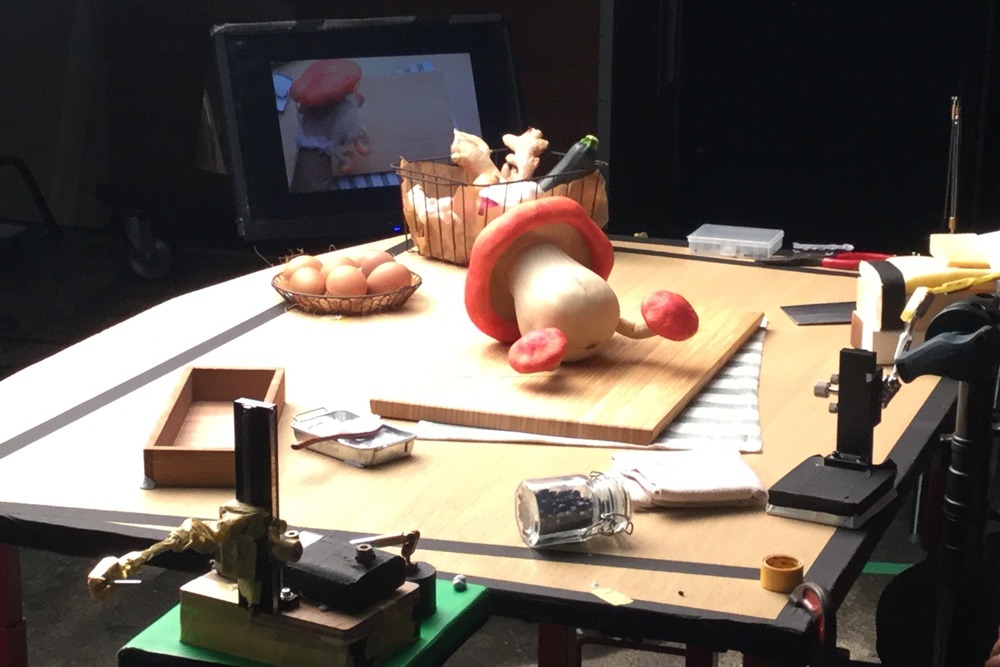 スタジオの様子。