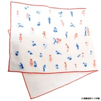 「らんま1/2 乱馬とあかねの総柄ガーゼタオル」