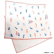 「らんま1/2 乱馬とあかねの総柄ガーゼタオル」