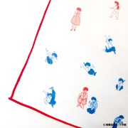 「らんま1/2 乱馬とあかねの総柄ガーゼタオル」