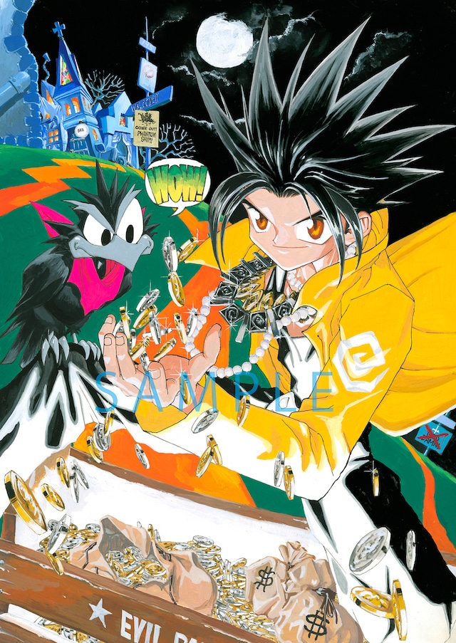 「『王ドロボウJING』原画展 in BOOKMARK浅草橋」イラスト。(c)熊倉裕一／講談社