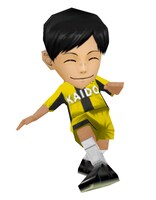 「サカつくシュート！2017」黒田勘平3Dモデル