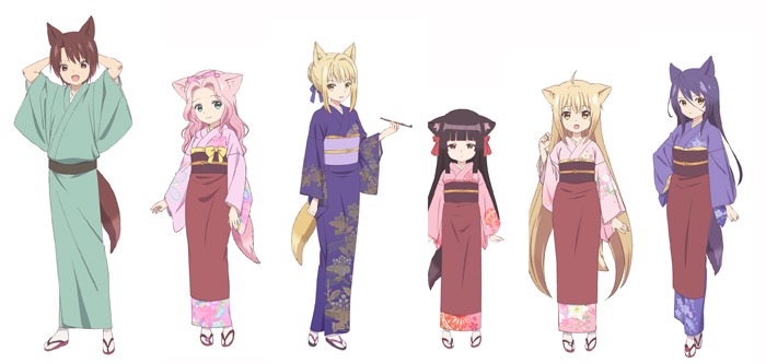 キャラクターの集合イラスト。