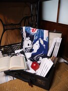 出展するてぬぐい屋「まま・めぞん」の販売アイテム。