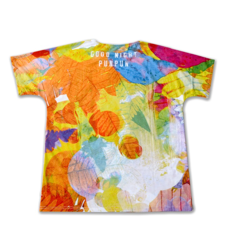 「おやすみプンプン」の「フルグラフィック Tシャツ vol.1.1」の背面。