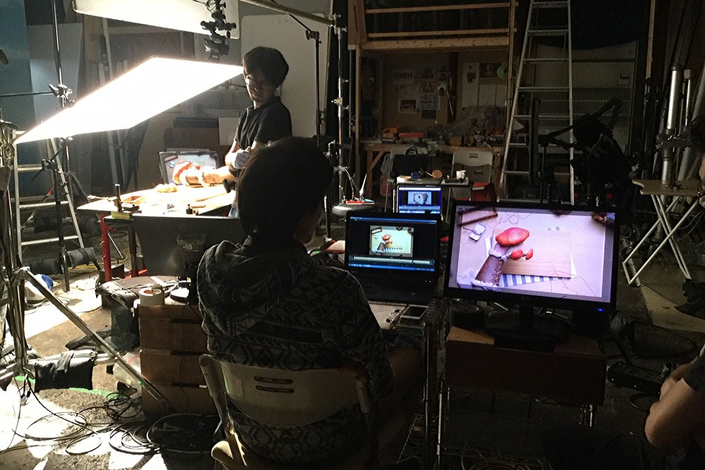 スタジオの様子。