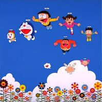 前回「THE ドラえもん展」村上隆出展作品「ぼくと弟とドラえもんとの夏休み」（2002年） (c)Fujiko-pro & Takashi Murakami / Kaikai Kiki 2002