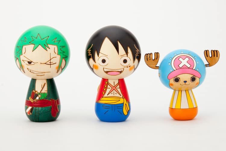 One Piece ルフィ ゾロ チョッパーがこけしに 卯三郎こけしとコラボ コミックナタリー