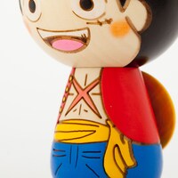 「ワンピースこけし by 卯三郎こけし」のルフィモデル。