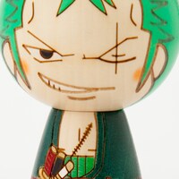 「ワンピースこけし by 卯三郎こけし」のゾロモデル。